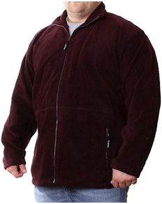 Metaphor Purple Full Zipped Fleece Jacket