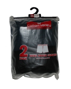 Cotton Valley 2 Pack Boxer Shorts