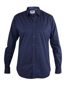 D555 Augusta Printed Shirt Navy