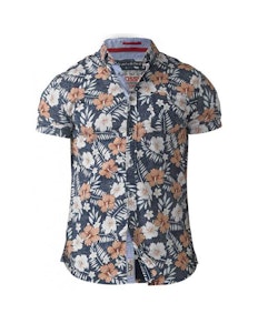 D555 Huxley Hawaiian Print Shirt Tall