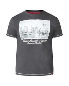D555 Jayden Printed Applique T-Shirt Khaki