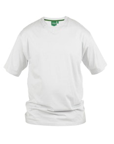 D555 Premium V -Neck T-Shirt White