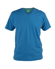 D555 Premium V -Neck T-Shirt Blue