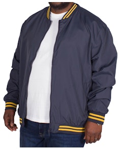 Bigdude Varsity Bomber Jacket Navy