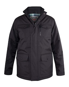 D555 Fargo Utility Coat Black