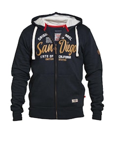 D555 Stockton Full Zip Hoody Navy