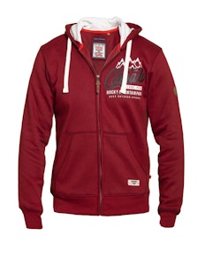 D555 Durham Print Hoody Red