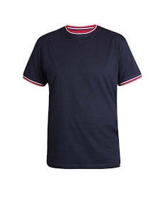 D555 Bates Tipped T-Shirt Navy