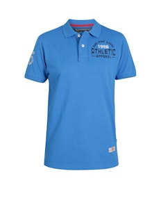 D555 Parker Embroidered Chest Polo Shirt Blue