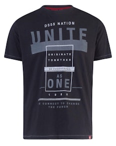 D555 Phillip Printed T-Shirt Black