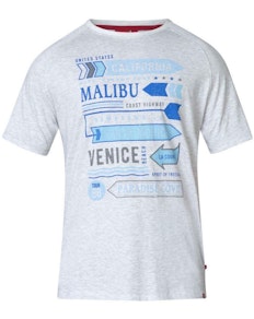 D555 Norris Printed T-Shirt Off White
