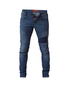 D555 Newport Tapered Fit Biker Jeans Tall