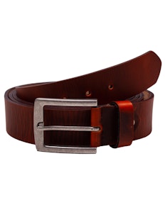 Daniel Washed Look Brown Leather Belt