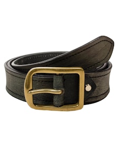 Stephen Leather Melange Belt Grey