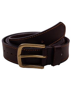 Christopher Leather Perforated Belt Brown
