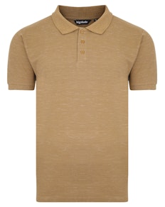 Bigdude Inkjet Marl Polo Shirt Khaki