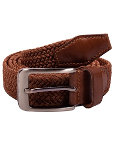 Robbie Stretch Braided Belt Brown