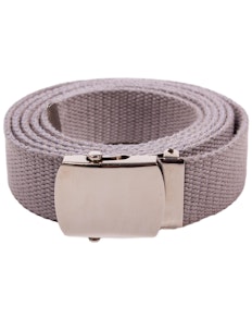 Eddie Woven Canvas Belt Grey