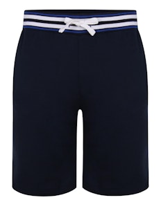 Bigdude Contrast Stripe Waistband Shorts Navy