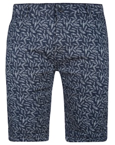 Bigdude Stretch Floral Chino Shorts Blue