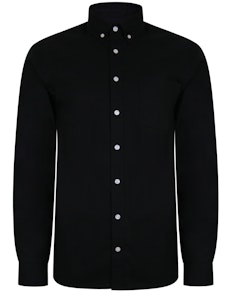 Bigdude Oxford Long Sleeve Shirt Black