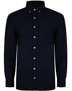 Bigdude Oxford Long Sleeve Shirt Navy