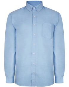Bigdude Oxford Long Sleeve Shirt Light Blue