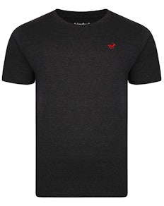 Bigdude Signature Crew Neck T-Shirt Charcoal Marl