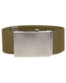 Bigdude Woven Canvas Belt Khaki