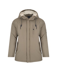 Bigdude Nantwich Sherpa Hood Parka Stone