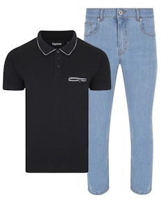 Bigdude Polo Shirt & Jeans Bundle 4