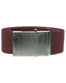Bigdude Woven Canvas Belt Burgundy