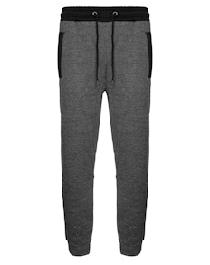 Bigdude Chunky Waistband Contrast Joggers Charcoal