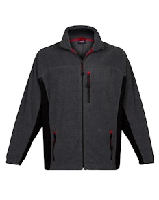 Espionage Bonded Rib Fleece Jacket Charcoal
