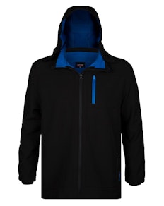 Espionage Hooded Soft Shell Jacket Black/Blue
