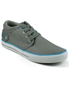 Front Reef Canvas Lace Up Trainers Grey