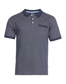 Replika Patterned Polo Navy