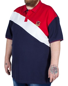 Raging Bull Diagonal Slash Polo Shirt Navy