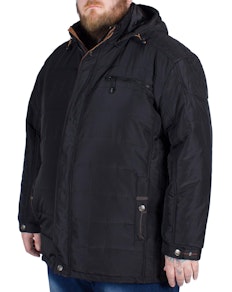 KAM Padded Coat Black Tall