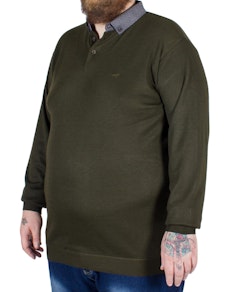 D555 Bennet Shirt Collar Sweater Khaki