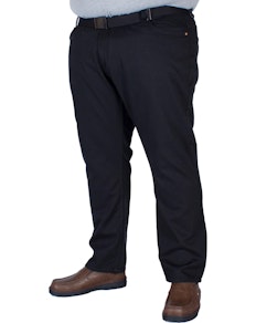D555 Mario Cord Belted Jeans Black