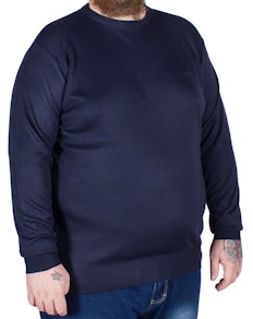 D555 Medwin Plain Crew Neck Sweater Navy