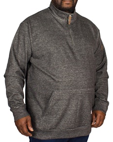 D555 Robby Funnel Neck Half Zip Sweater Charcoal