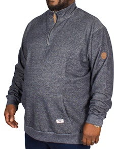 D555 Robby Funnel Neck Half Zip Sweater Denim