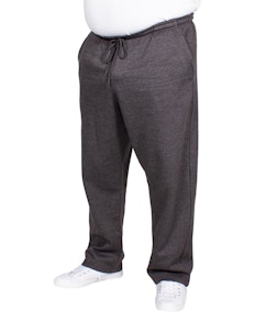 Bigdude Open Hem Joggers Charcoal