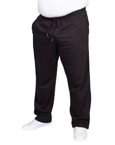 Bigdude Open Hem Joggers Black