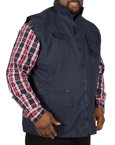 D555 Enzo Multi Pocket Hunting Waistcoat - Navy