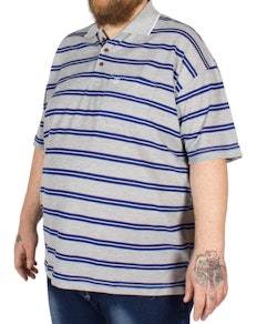 Brooklyn James Stripe Polo Shirt Royal Blue