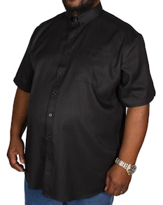 Espionage Oxford Short Sleeve Shirt Black