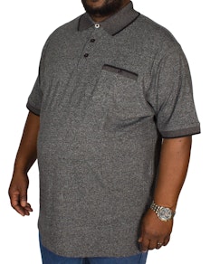 Espionage Jersey Marl Polo Shirt Charcoal